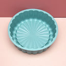 #A Round Silicone Cake Mold Sunflower Baking Fryer Pan for Pastry Desserts Cake
