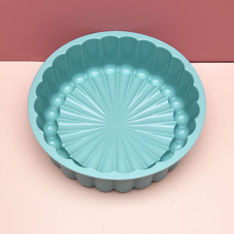 #A Round Silicone Cake Mold Sunflower Baking Fryer Pan for Pastry Desserts Cake