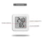 LCD Digital Indoor Outdoor Thermometer Hygrometer Wireless Humidity Meter`
