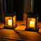 Retro Lantern Candle Twinkle Lamp LED Solar Light Outdoor Garden Hanging Decor