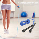 Workout Sport Adjustable Skipping Rope Fitness PVC Jumping Rope (Blue) Newly