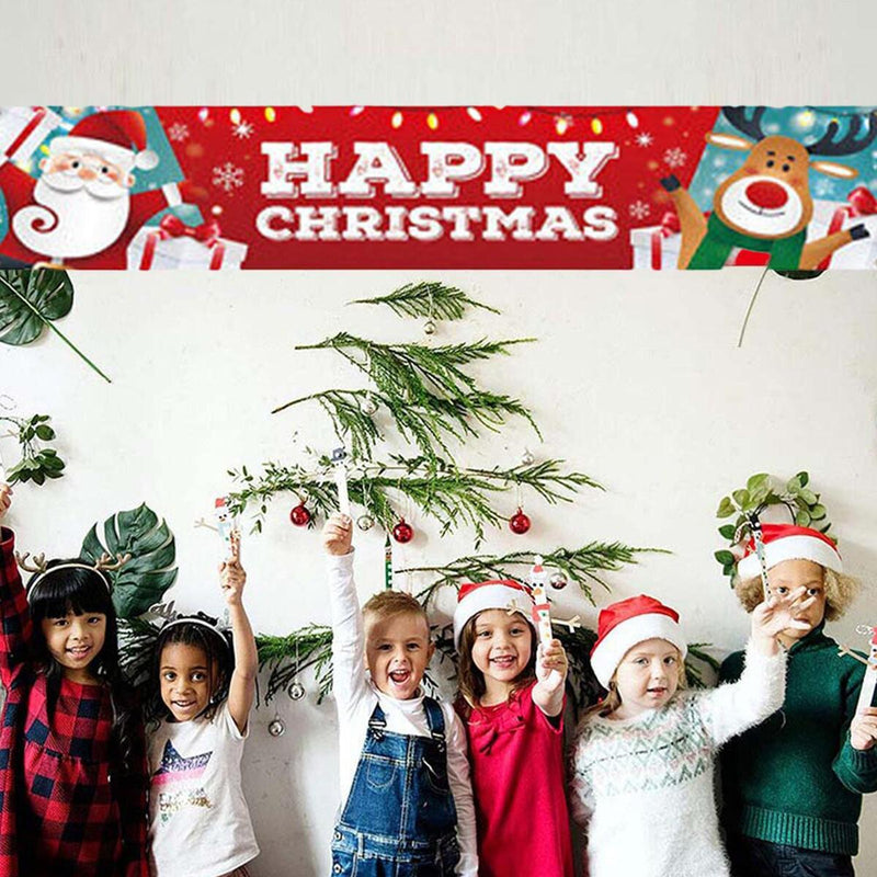 Frohe Weihnachten Outdoor Banner hängende Zeichen Home Xmas Dekoration Ornament.