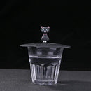 Torx Silicone Cup Cover Heat-resistant Leak Proof Cartoon Lid (Black Cat)
