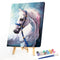 Fine Horse Oil Paint By Numbers Kit DIY Acrylic Painting on Canvas Frameless