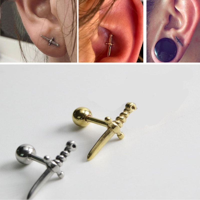 Earrings Helix Cartilage Earrings Dagger Ear Studs Piercing Conch Lobe Tragus