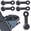 10pcs RISK Bicycle Bleed Nipple Screw Cap Oil Disc Brake Dust Cover (Black)