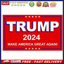 Trump Flag, Anti UV Waterproof 2024 President Keep America Great Again Bann