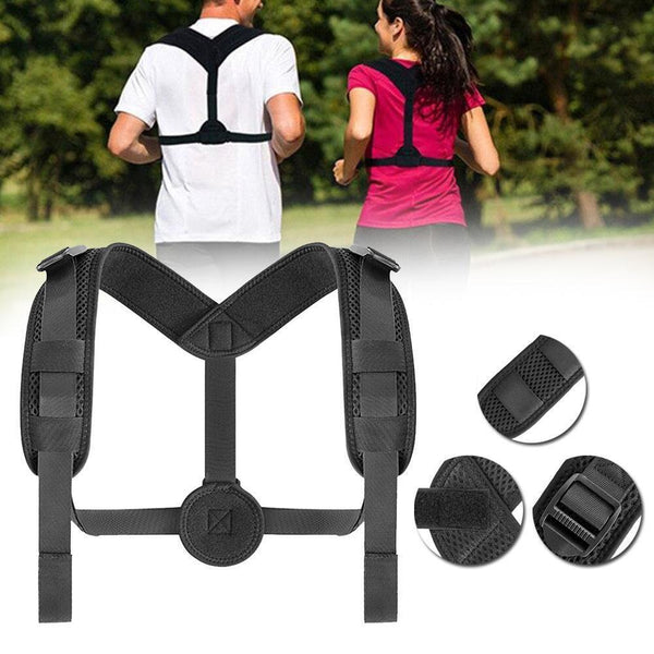 1x Womens Back Correction Belt Brace Shoulder Support Posture Therapy D1G2