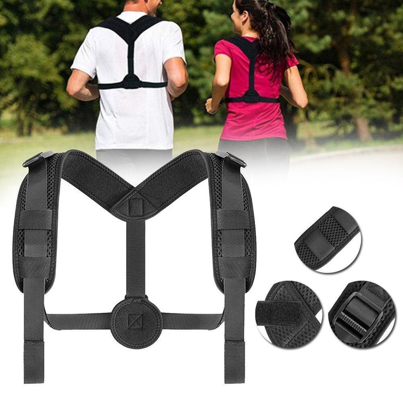1x Womens Back Correction Belt Brace Shoulder Support Posture Therapy D1G2