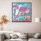 5D Part Drill Diamond Painting DIY Elephant Rhinestone Picture Decor Poster Kit