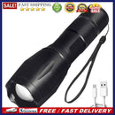 Powerful LED Flashlight 3 Modes Portable Torch USB Rechargeable Waterproof