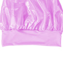 Women Night Sleep Hair Cap Satin Adjustable Curly Hair Styling Hat (Purple)