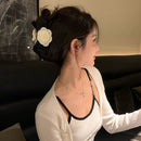 Non-slip Strongly Fixed Headwear Shark Clip Camellia Catch Clip Bow Side Clip