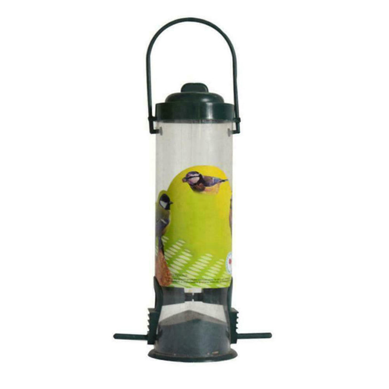 Hanging Wild Bird Feeder Squirrel Proof Container Hanger Outdoor Plastic S2E3