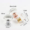Handles Diamond Shape Pull Handle Cupboard Pulls Door Knobs Crystal Glass Knobs