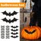 20 Halloween Stickers Bat Black Vinyl Window Decorations Spooky Party Kids Wall`