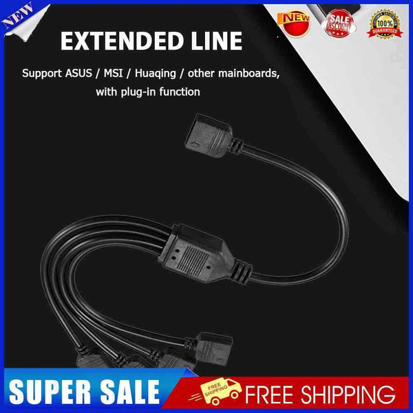 1 To 4 4pin Extension Cable 12V 30cm Power Splitter Extension Cable for Asu