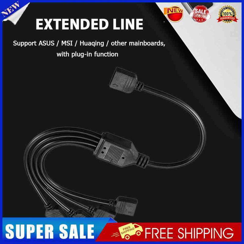 1 To 4 4pin Extension Cable 12V 30cm Power Splitter Extension Cable for Asu
