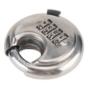 Stainless Steel 4 Digit Combination Disc Padlock 70mm for Trailer Storage Unit