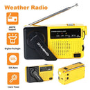 Lamp Flashlight Torch Emergency Radio Hand Crank AM/FM Radio Dynamo Wind Up
