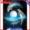 Dolphin Oil Paint By Numbers DIY Acrylic Painting on Canvas Wall Art Picture Kit