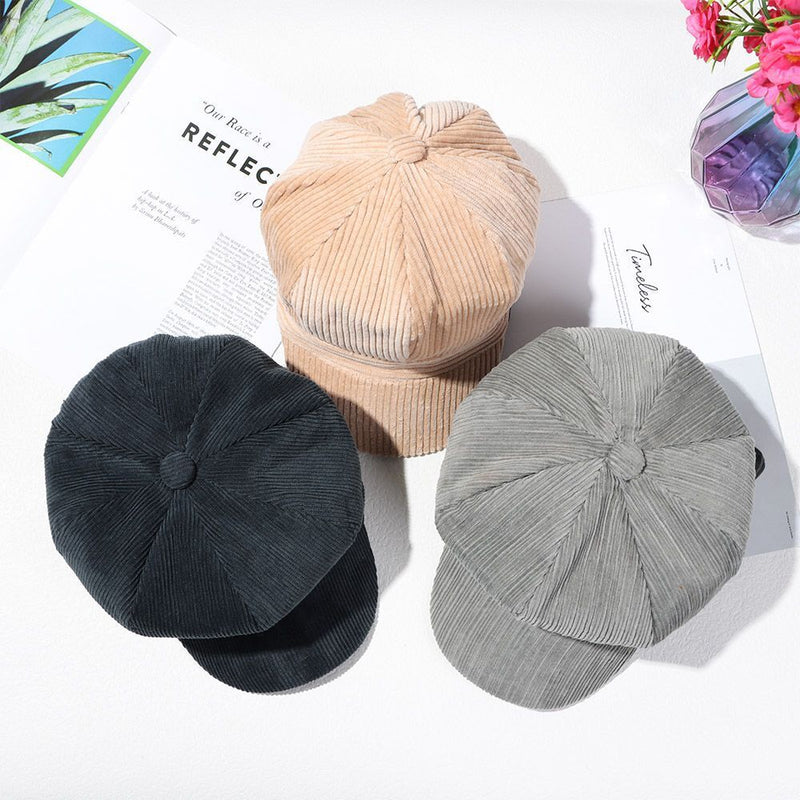 Graceful Fiddler Hat Octagonal Cap Artist Painter Hat Mariner Cap Beret Hat
