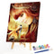 #A Girl Oil Paint By Numbers Kit DIY Acrylic Painting on Canvas Frameless Draw