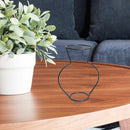 Nordic Retro Iron Line Flower Vase Metal Plant Holder Flowerpot Decor (D)