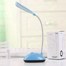 LED Table Light Battery Eye Protection Reading Household Book Lamp (Blue) Newly