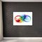DIY Hand Painted Paint By Numbers Oil Canvas Pictures Colorful Feather Kits