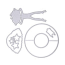 5pcs Girl Summer Time Cutting Dies Scrapbook Embossing DIY Craft Album Card