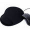 ANTI-SLIP BLACK MOUSE MAT PAD WITH FOAM WRIST SUPPORT REST N3F5 S6E6 & PC W4V8