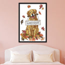 Welcome Dog DIY Cross Stitch Kit 14CT Stamped Embroidery Home Decor (D237)