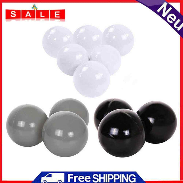 100pcs PVC Macaroon Ocean Balls Baby Kid Colorful Sea Balls (Tricolor 5.5cm