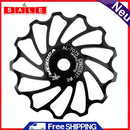 Aluminum Ceramic Bearing Rear Derailleur Pulley Jockey Wheel for MTB Road Bike
