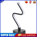 LED Spiral Shape Light Acrylic Table Lamp Bedroom Modern Decor (White UK)