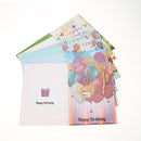6pcs Cartoon Greeting Cards DIY Diamond Painting Birthday Postcards Craft