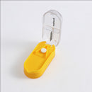 Rectangular Medicine Splitter Box Pill Dispenser Storage Case Tablets Cutter