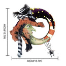 Halloween Moon Maple Leaf Door Wreath Garland Outdoor Yard Home Party Decor #