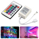 12V 3528 5050 RGB LED Streifen Licht Mini 3/24/44 Schlüssel Fernbedienung I8H2