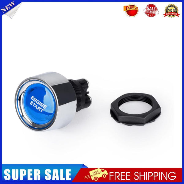 Start Switch DC 12V 50A Start Engine Button Stater Ignition ON/OFF (Blue)