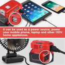 Inverter Charging Adaptor Dual USB Converter For Milwaukee 18V Li-ion Battery