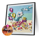 DIY Dress Girl Part Drill Special Shape Diamond Mosaic Painting Kit (Y203)