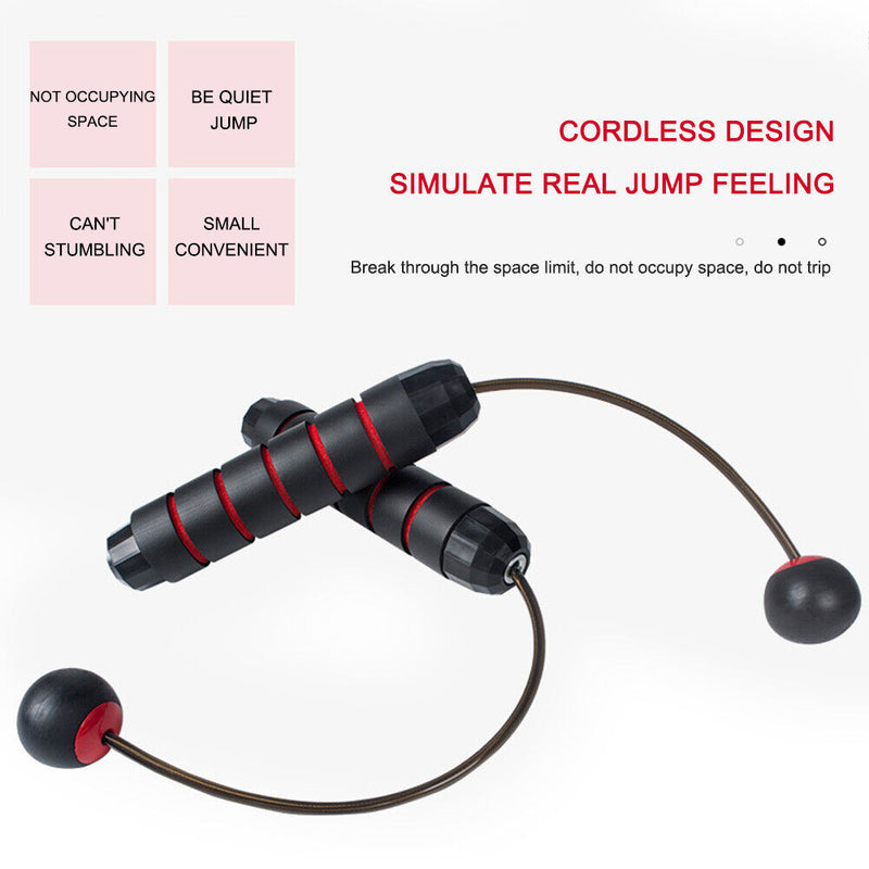 Cordless Jump Rope Ropeless Skipping Rope for Student Fitness Exercise Workout