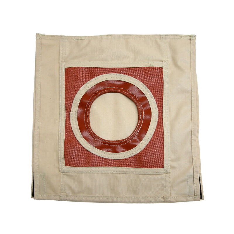 3" Fire-resistance Stove Jack Chimney Pipe w/ Canvas Edging Flap For Bell Tent