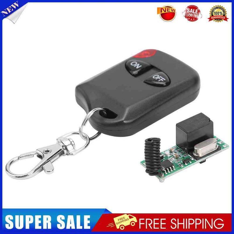 DC3V-5V 433MHZ 1CH RF Wireless Remote Control Switch w/2 Button Controller