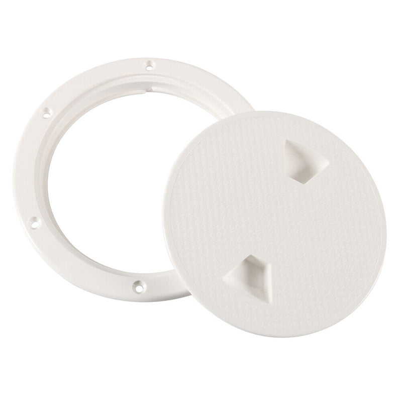 Round Deck Inspection Access Hatch Cover Boat Screw Out Deck Plate (6 inch)