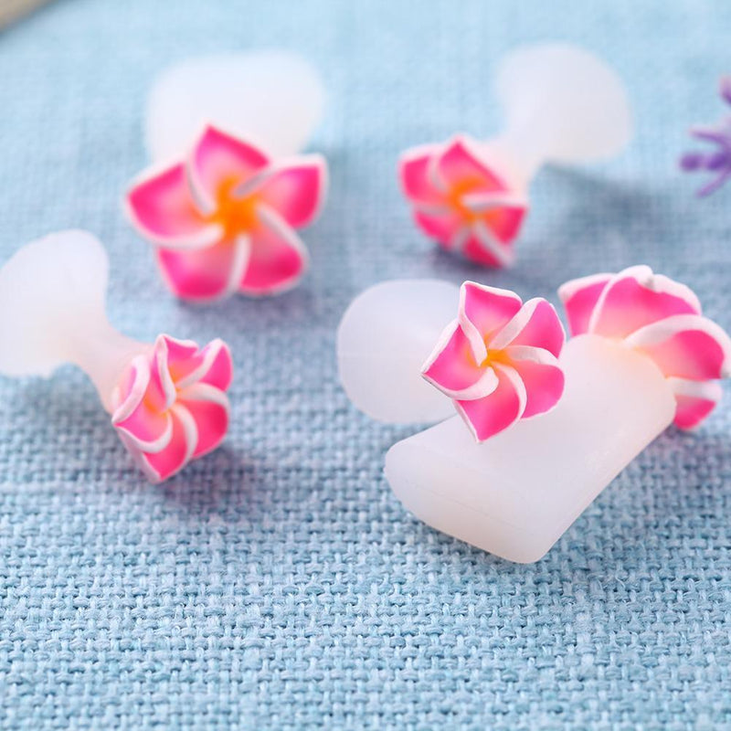 8pcs/set Silicone Toe Separator Salon Polish Manicure Pedicure Tool(Pink) Newly