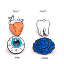 Lapel Pins Human Organ Brooch Series Heart-shaped Fashion Brooch Brooch Pin