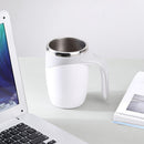 Automatic Electric Lazy Self Stirring Cup Coffee Milk Mixing Mug (White) Newly
